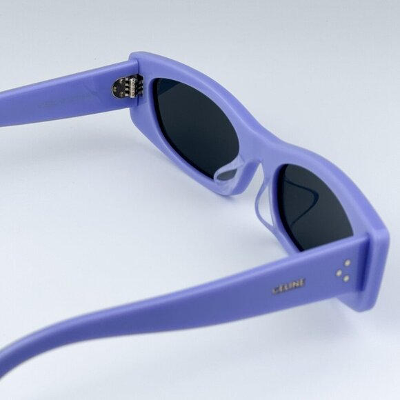 Celine CL40245U 78A BRAND NEW Sunglasses Solid Lilac Smoke Geometric Women - Picture 10 of 11